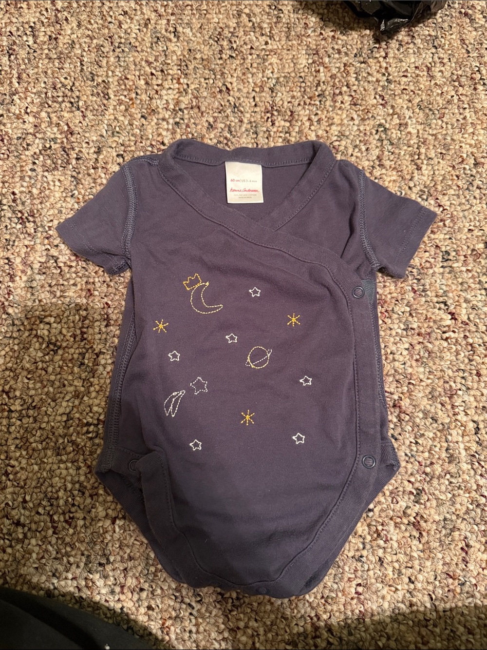 Hanna Andersson side-snap baby bodysuit